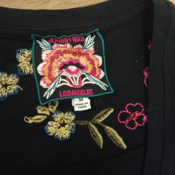 Johnny Was Vibrant Floral Embroidered Maxi Dress - Picture 6 of 8